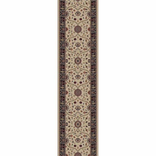 Perfectpillows 9 ft. 3 in. x 12 ft. 6 in. Jewel Voysey Ivory PE725258 - main